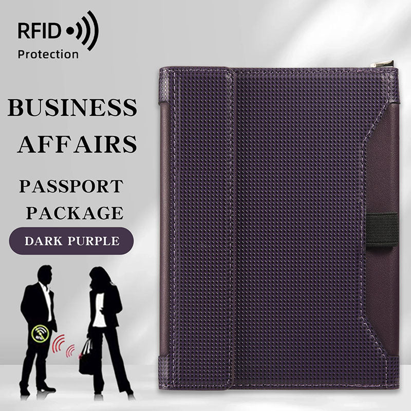 TravelGuard™ RFID Passport Holder & Travel Wallet — Anti-Theft Organizer for Airports, Flights & Vacations