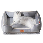 Plush Bolstered Dog Bed – Cozy All-Season Nest