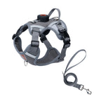 AirTag Dog Harness – Waterproof No-Pull Mesh Vest with Reflective Strips