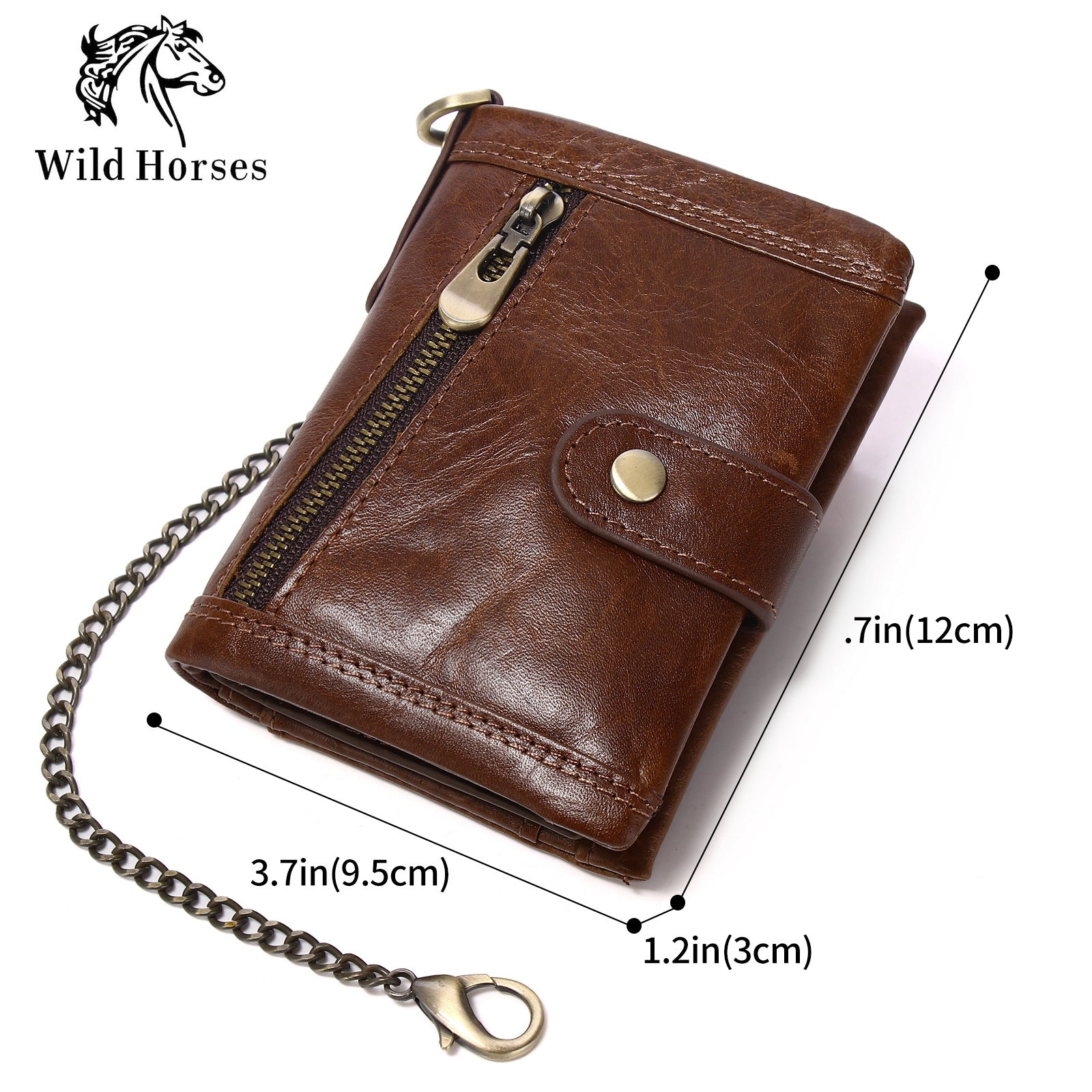 Cross-border genuine leather RFID anti-theft brush wallet short new men's multi-function anti-magnetic cowhide coin purse
