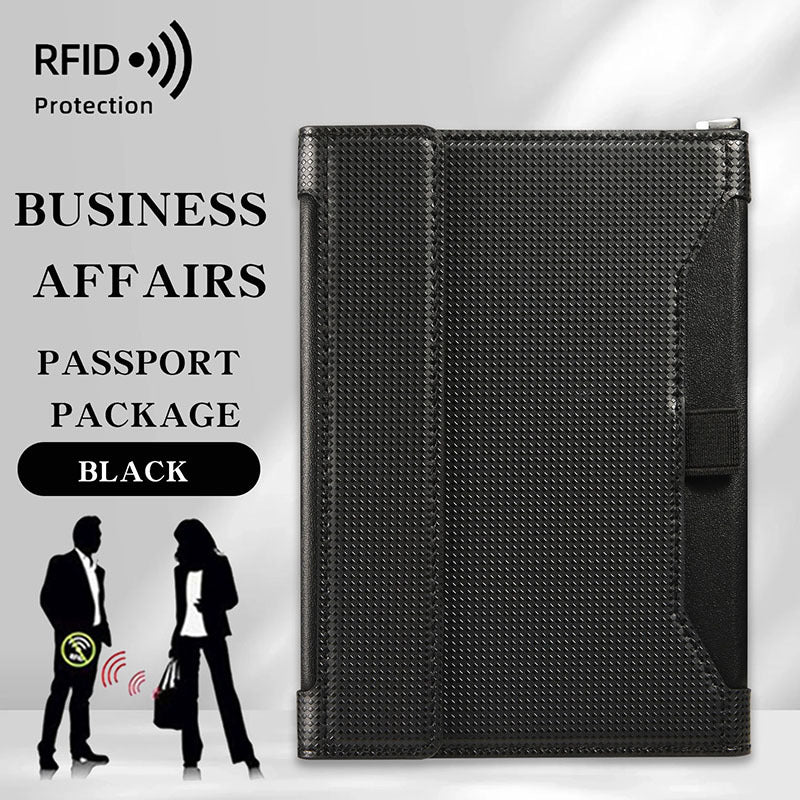TravelGuard™ RFID Passport Holder & Travel Wallet — Anti-Theft Organizer for Airports, Flights & Vacations