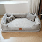 Plush Bolstered Dog Bed – Cozy All-Season Nest
