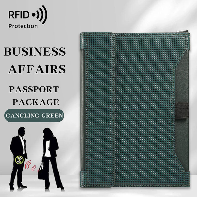 TravelGuard™ RFID Passport Holder & Travel Wallet — Anti-Theft Organizer for Airports, Flights & Vacations