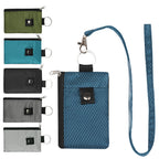 SecureSlim RFID Blocking Mini Wallet Keychain – Ultra-Thin Card Holder with Neck Strap, Anti-Theft Compact Organizer