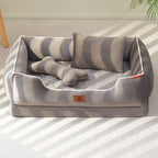 Plush Bolstered Dog Bed – Cozy All-Season Nest