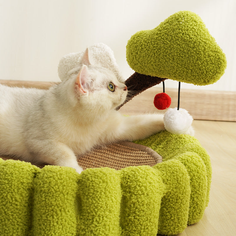 Sisal Cat Scratcher Bowl – Money Tree Lounge Bed