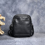 Men's Leather Messenger Bag For Large Ipad