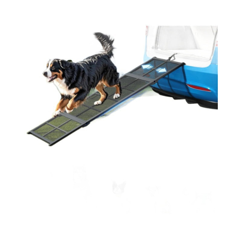 Senior dog ramp for safe loading into cars, SUVs and trucks