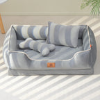 Plush Bolstered Dog Bed – Cozy All-Season Nest