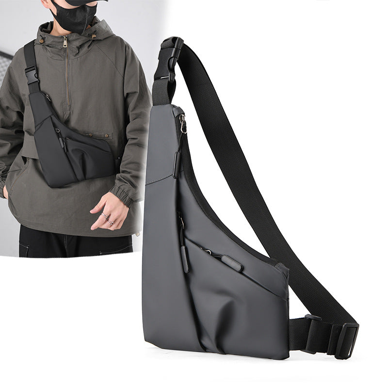 UrbanFlex  Anti-Theft Crossbody Chest Bag for Men – Waterproof Leather Sling Bag with Adjustable Strap for Travel, Work & Daily Use