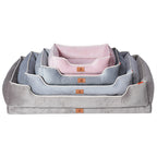 Plush Bolstered Dog Bed – Cozy All-Season Nest