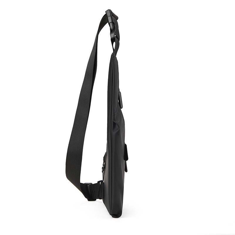 UrbanFlex  Anti-Theft Crossbody Chest Bag for Men – Waterproof Leather Sling Bag with Adjustable Strap for Travel, Work & Daily Use