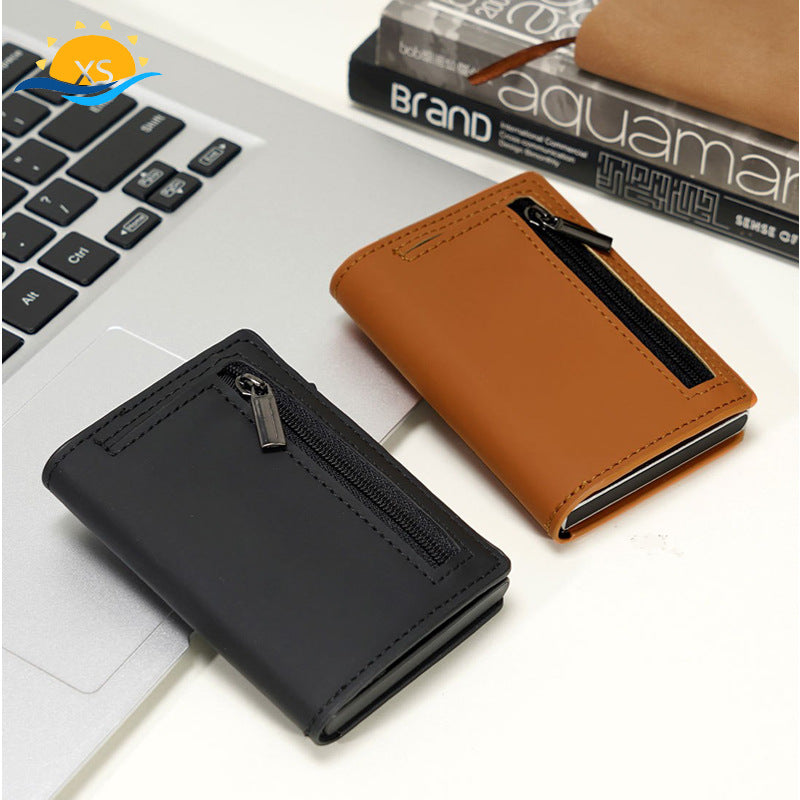SecureVault  RFID Leather Card Holder – Slim Anti-Theft Wallet for Men & Women | Premium Minimalist Business Card Case