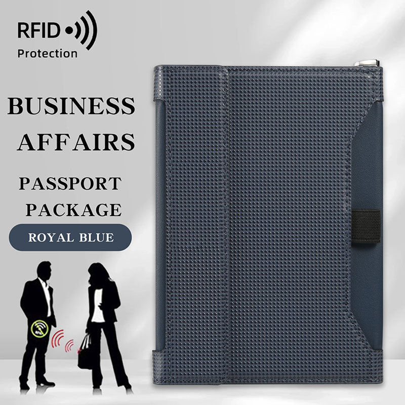 TravelGuard™ RFID Passport Holder & Travel Wallet — Anti-Theft Organizer for Airports, Flights & Vacations