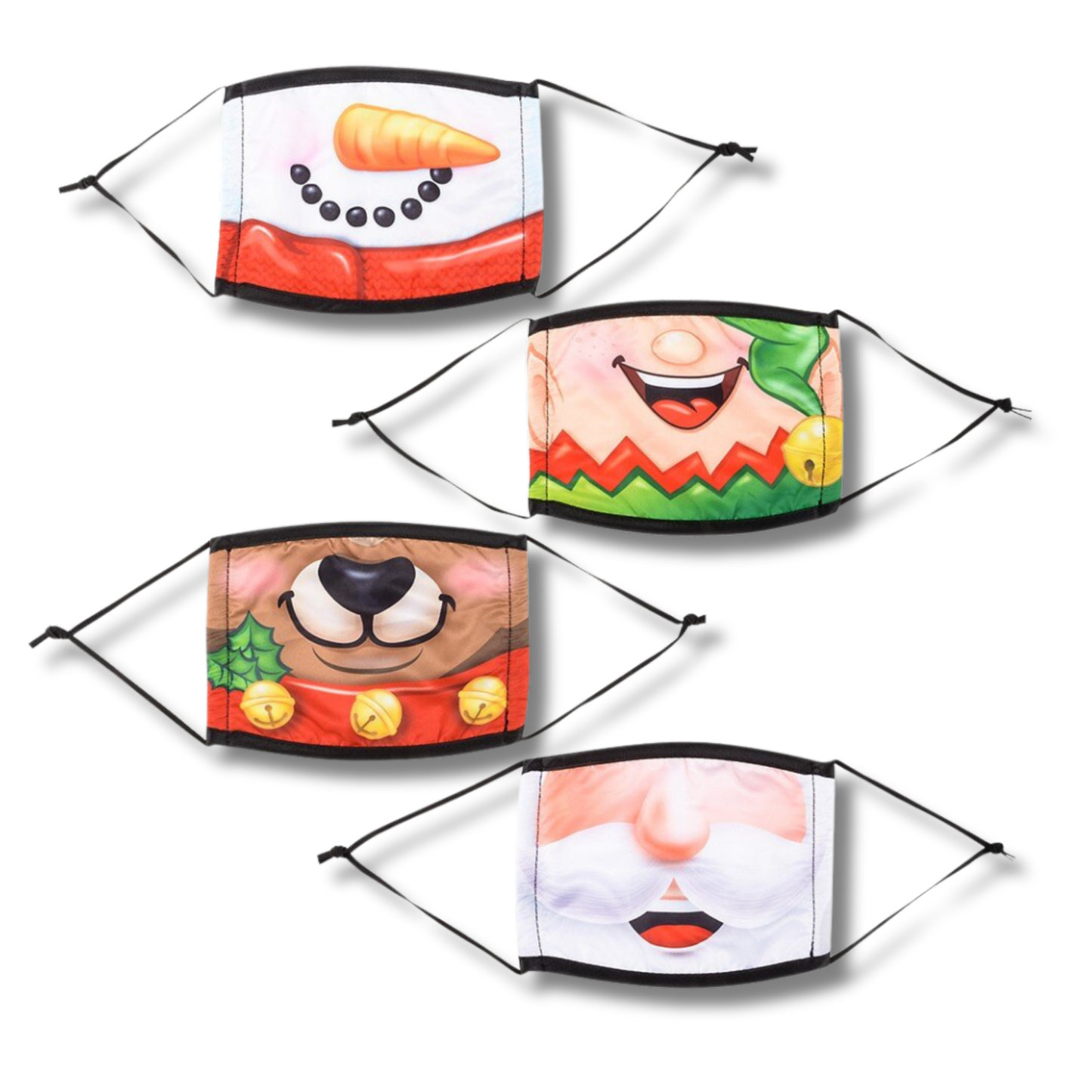 Holiday Themed Face Mask For Kids In Bulk - Assorted