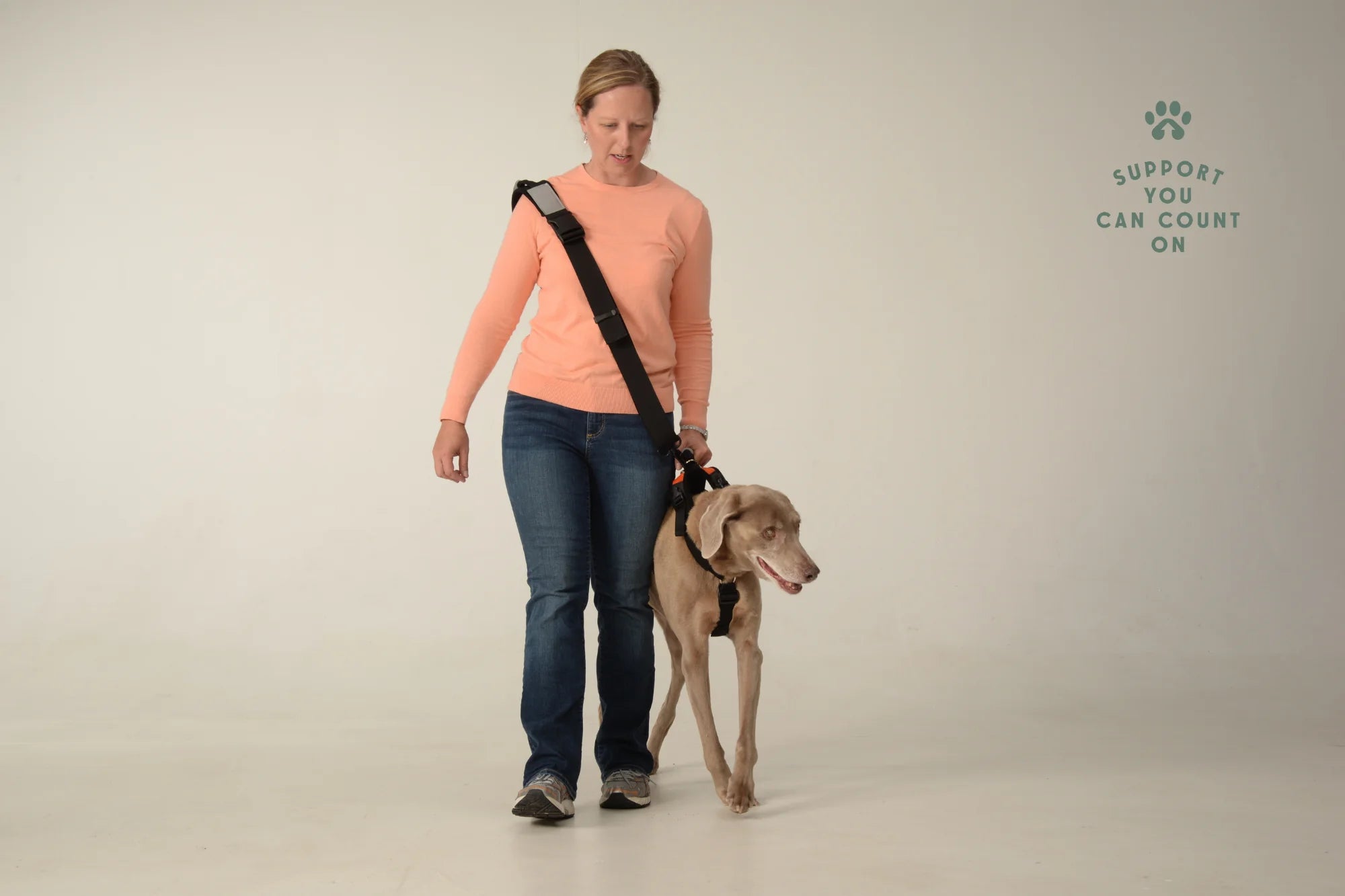 Dog Mobility Support Harness – Padded Walking Lift Sling with Shoulder Strap