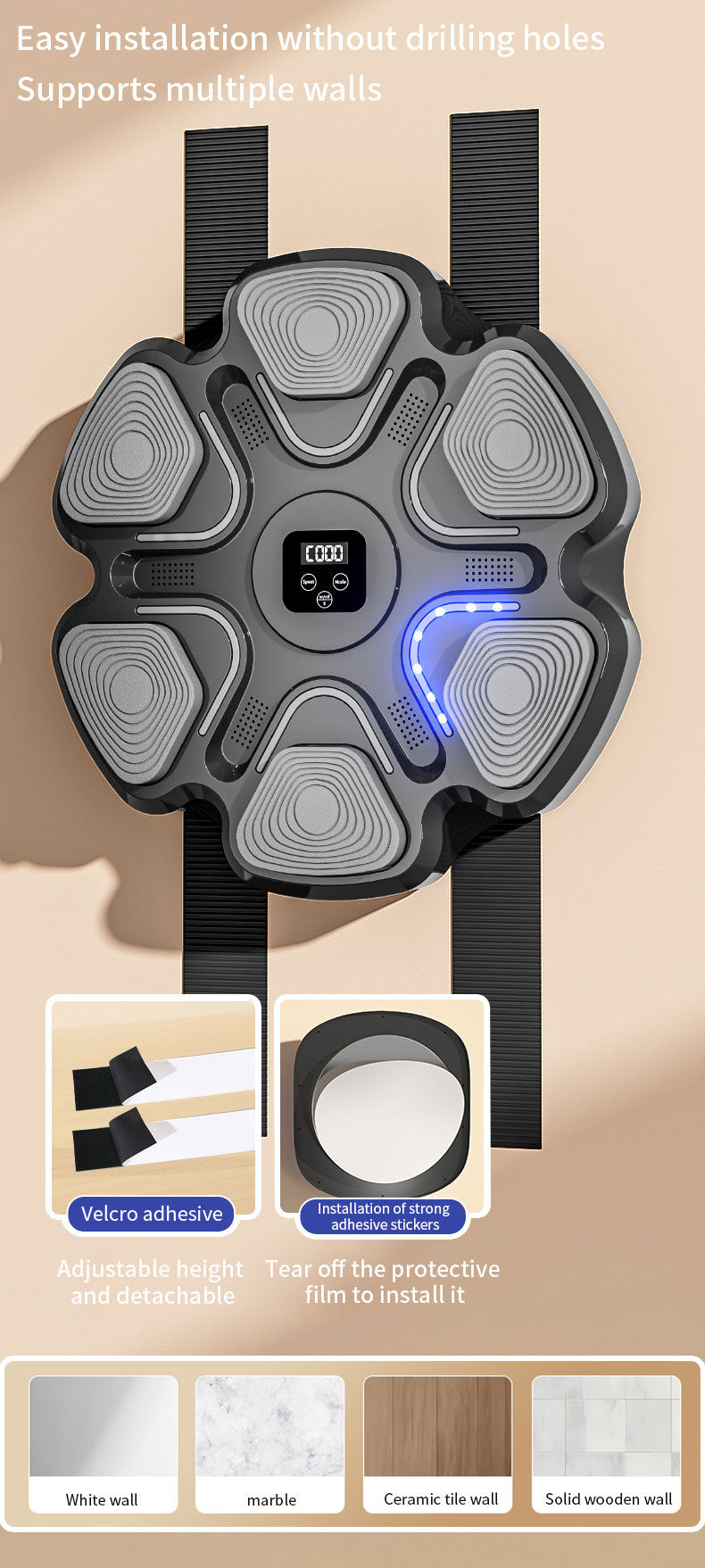Bluetooth Music Boxing Target – Smart Home Boxing Trainer