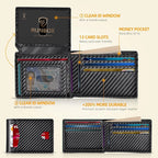 Sleek & Safe: Men's RFID Blocking Slim Wallet