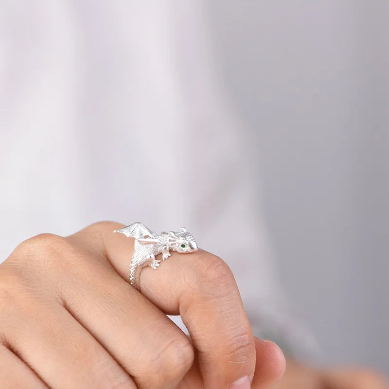 BabyDrake™ Adjustable Ring 🐉💍 Tiny Dragon, Big Charm