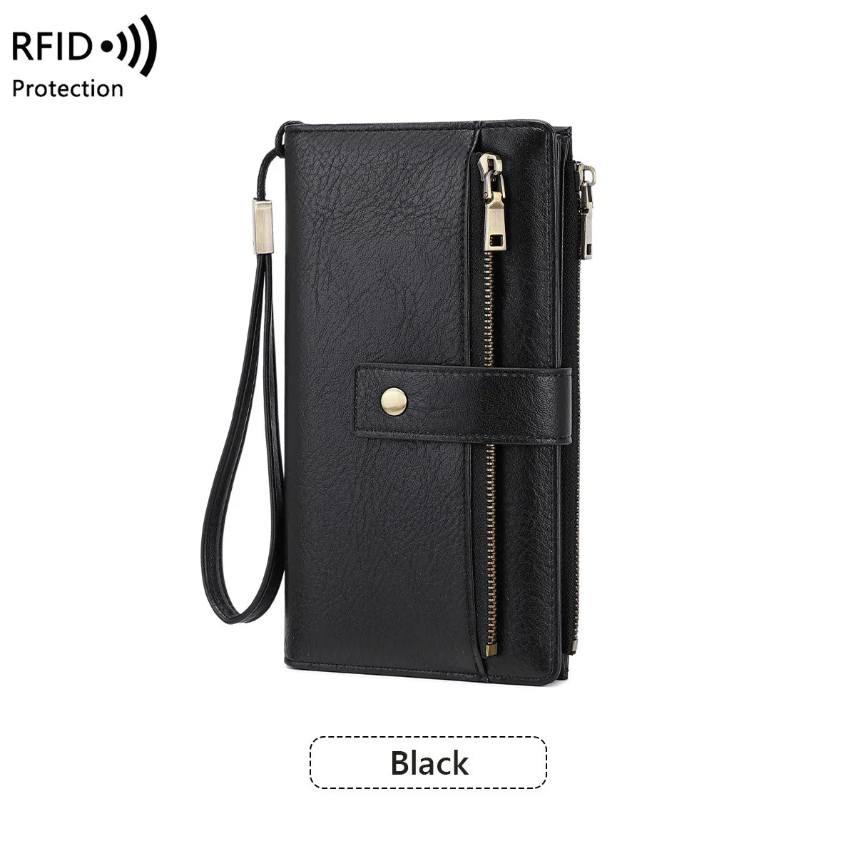 Women's RFID Zip Wallet – Slim Card Organizer