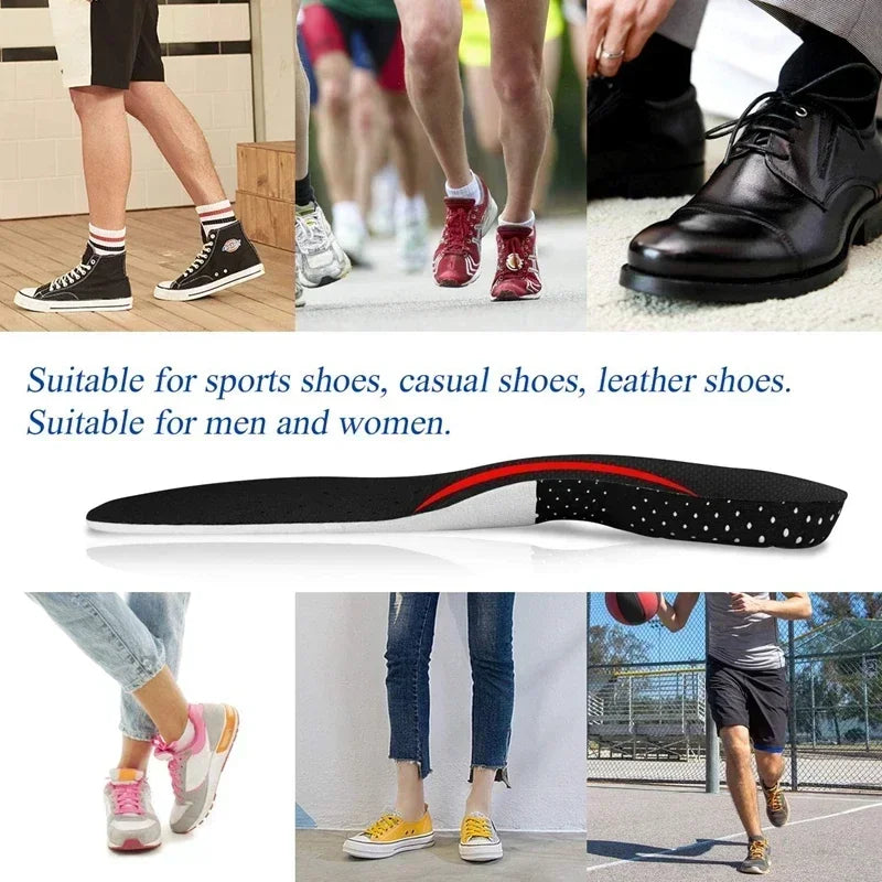 6Pcs Orthopedic Insoles for Feet Arch Support Plantar Fasciitis Orthopedic Insole Silicone Shock Absorbing Soft Running Cushion