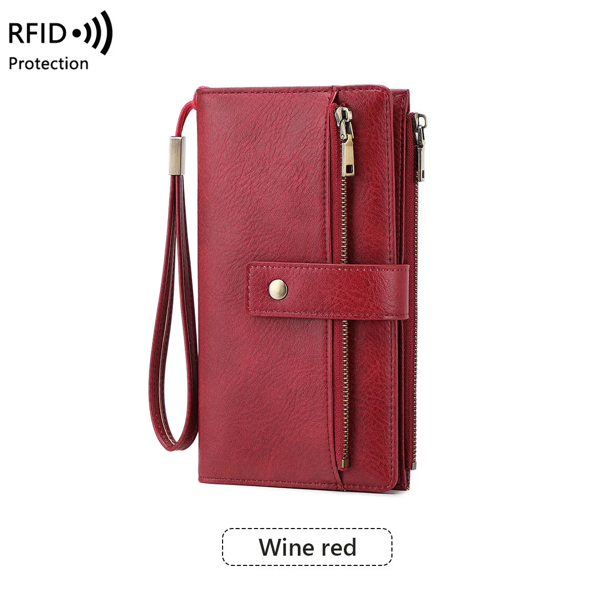 Women's RFID Zip Wallet – Slim Card Organizer