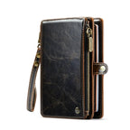 Luxury RFID Travel Passport Holder Wallet with Wrist Strap & Zipper – Secure Organizer for Men & Women (Gold)