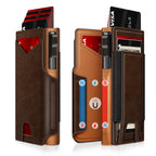 Wallet for Men RFID Blocking Pop Up Card Holder