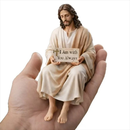 FaithCalm™ Jesus Desk Figurine ✝️✨ Peace in Every Glance