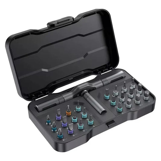 24-in-1 Magnetic Ratcheting Screwdriver Set with S2 Steel Bits