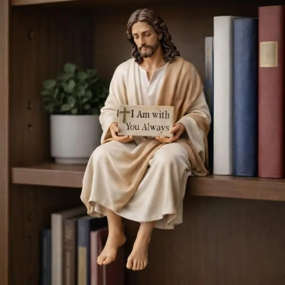 FaithCalm™ Jesus Desk Figurine ✝️✨ Peace in Every Glance