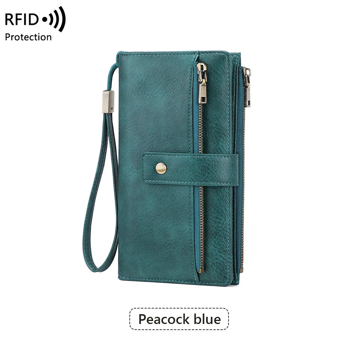 Women's RFID Zip Wallet – Slim Card Organizer