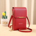 Crossbody Bag PU Leather Wallet Organizer for Everyday Use