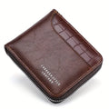 Leather RFID Zipper Wallet for Men
