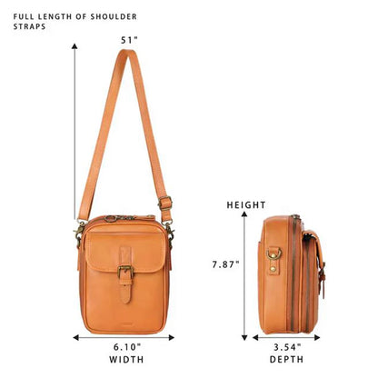 EverydayElite™ Crossbody Bag 🤎 — Timeless Leather, Smart Storage