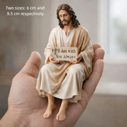 FaithCalm™ Jesus Desk Figurine ✝️✨ Peace in Every Glance