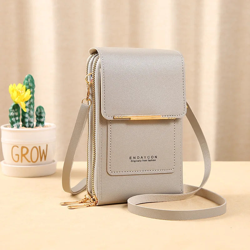 Crossbody Bag PU Leather Wallet Organizer for Everyday Use