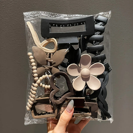 Frosted Hair Clip Set (11 pcs)