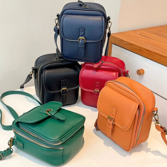 EverydayElite™ Crossbody Bag 🤎 — Timeless Leather, Smart Storage