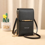 Crossbody Bag PU Leather Wallet Organizer for Everyday Use