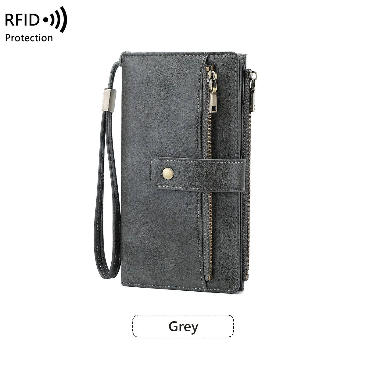 Women's RFID Zip Wallet – Slim Card Organizer