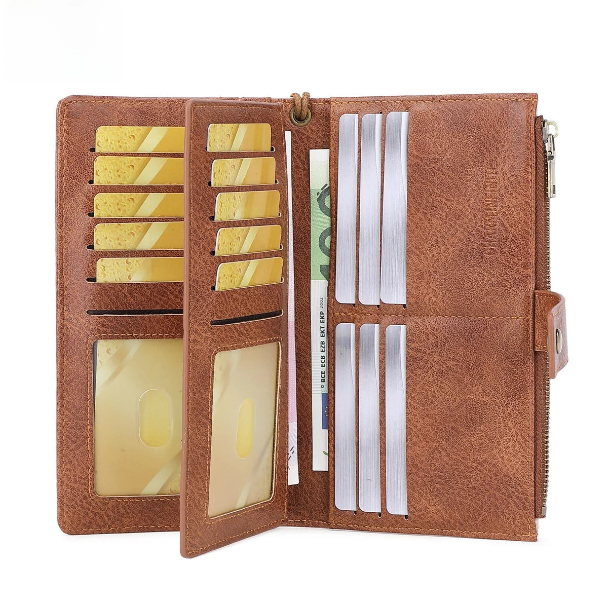 Women's RFID Zip Wallet – Slim Card Organizer