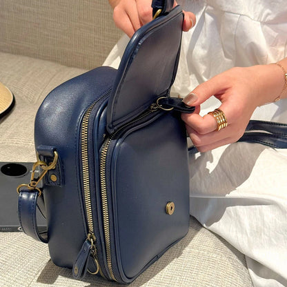 EverydayElite™ Crossbody Bag 🤎 — Timeless Leather, Smart Storage