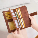 Women's RFID Zip Wallet – Slim Card Organizer