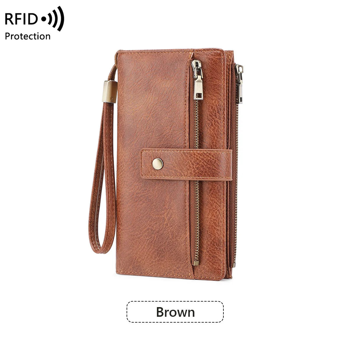 Women's RFID Zip Wallet – Slim Card Organizer