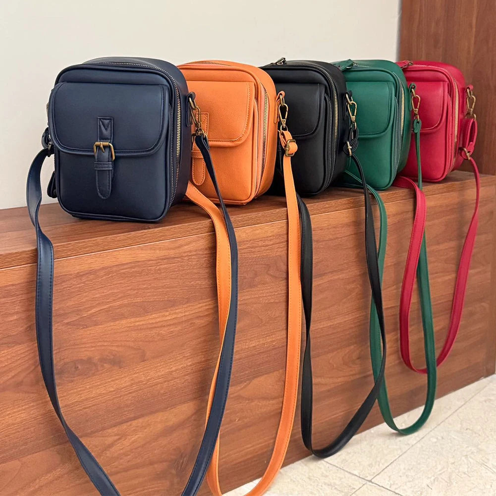 EverydayElite™ Crossbody Bag 🤎 — Timeless Leather, Smart Storage