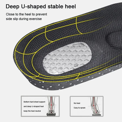 6Pcs Orthopedic Insoles for Feet Arch Support Plantar Fasciitis Orthopedic Insole Silicone Shock Absorbing Soft Running Cushion