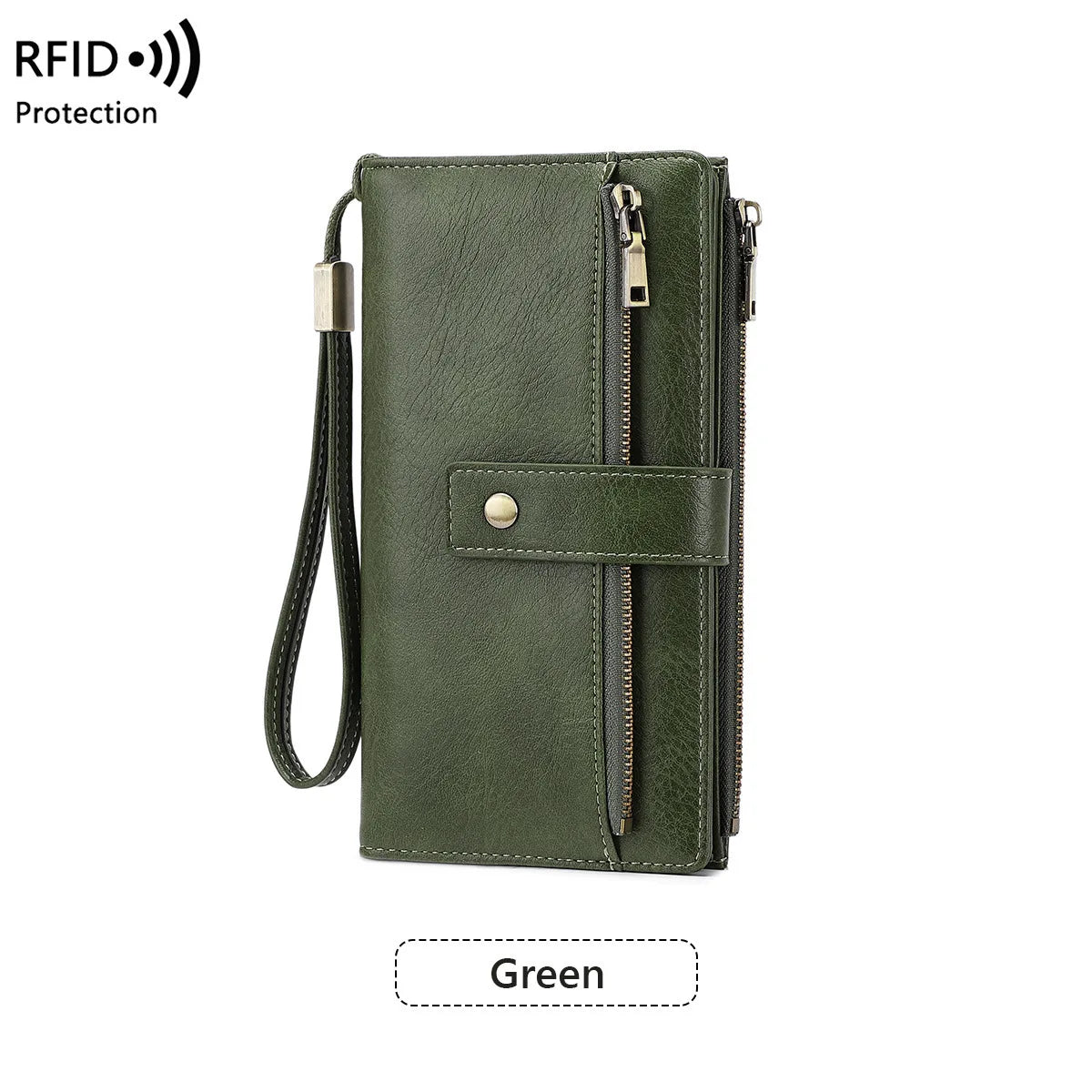 Women's RFID Zip Wallet – Slim Card Organizer