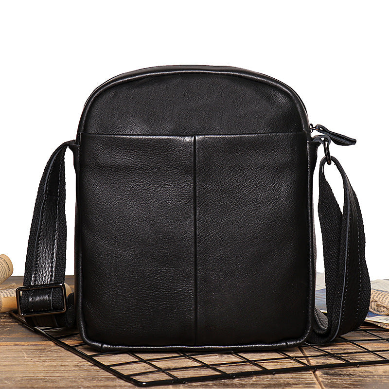 Men's Leather Messenger Bag For Large Ipad