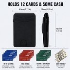 Men's Crazy Horse Leather AirTag Wallet – Slim RFID Card Holder with Magnetic Closure